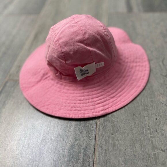 Baby Gap Cotton Wide Brim Bucket Sun Hat – Pink, Size XS/S (0–6 months) - Picture 3 of 8